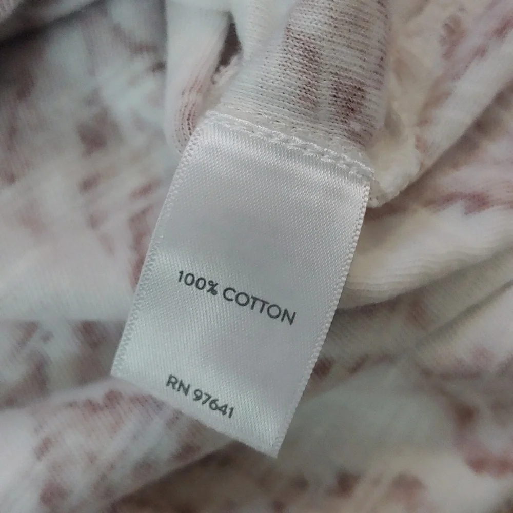 J. Jill Pink and White Cotton Patterned Blouse - Picture 6 of 8